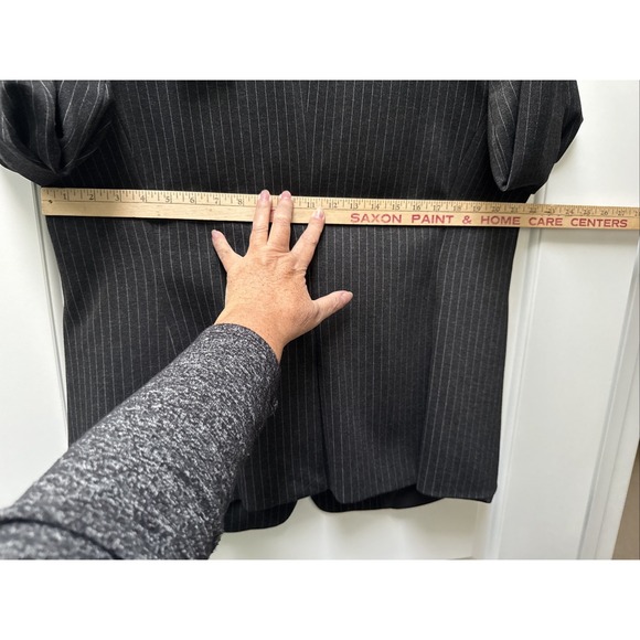 NWT Calvin Klein Blazer‎ Women's Plus 16W Black Pinstripes - Picture 16 of 16
